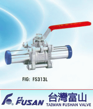 臺(tái)灣富山不銹鋼加長焊接球閥