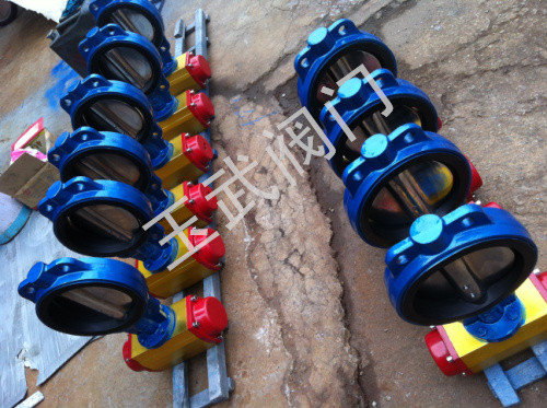 氣動軟密封蝶閥