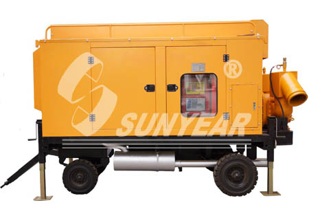 排水發電掛車免動力移動