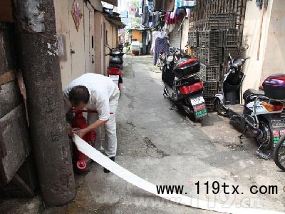 上海普陀區對中興村地塊老舊居民小區進行消防設施改造