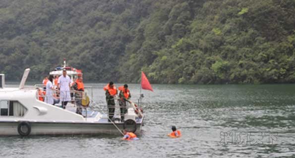 水上應急演練現場